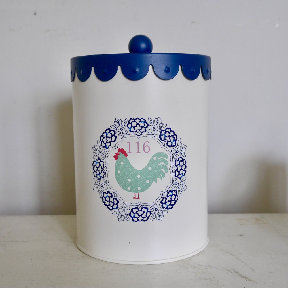 Metal Rooster Canister